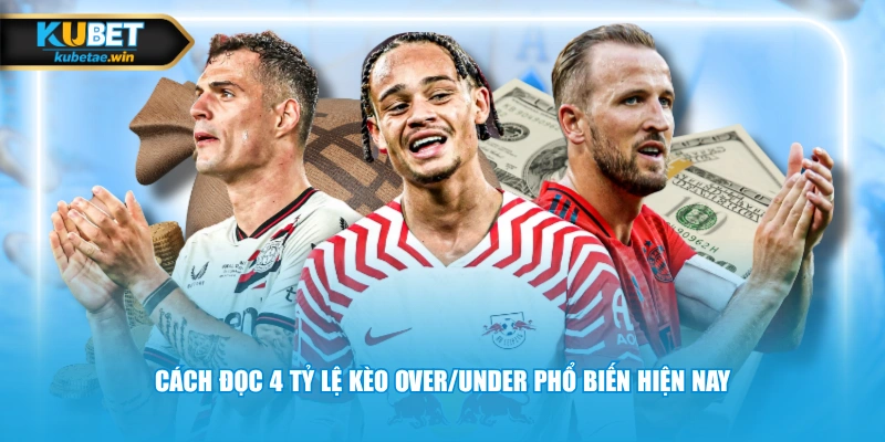 Cách đọc 4 tỷ lệ kèo Over/Under phổ biến hiện nay