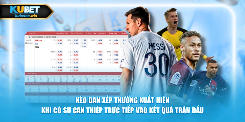Kèo dàn xếp thường xuất hiện khi có sự can thiệp trực tiếp vào kết quả trận đấu