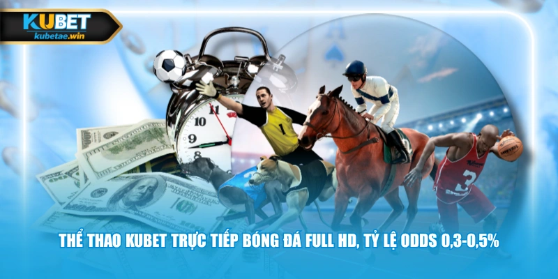 Thể thao KUBET trực tiếp bóng đá Full HD, tỷ lệ odds 0,3-0,5%